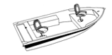 V-hull fishing boat. Narrow Series
