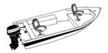 V-hull fishing boat. Wide Series
