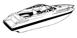 V-hull, low profile cuddy cabin boat with windshield and bow rails