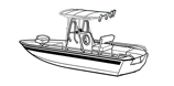 V-Hull Center Console Shallow Draft Fishing Boat with T-Top