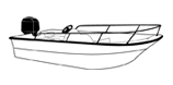 Whaler style boats with bow rails