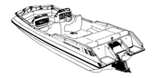 Deck boat with low rails