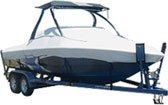 Ski Tower boat with a Cover