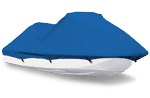 A Personal Watercraft with a Blue Cover