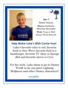 Luke from Make A Wish South Carolina. Boat Covers Direct holidays 2013
