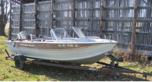 Boat on trailer