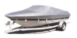 Shoretex boat cover in silver